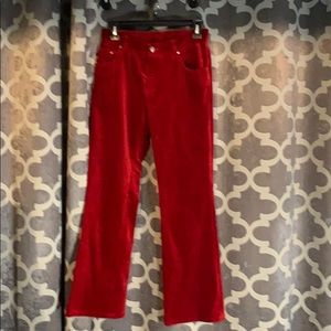 Lauren Jeans Co by Ralph Lauren Red Velvet pants